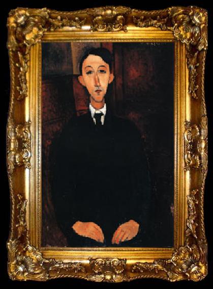 framed  Amedeo Modigliani Portrait of the Painter Manuel Humbert, ta009-2